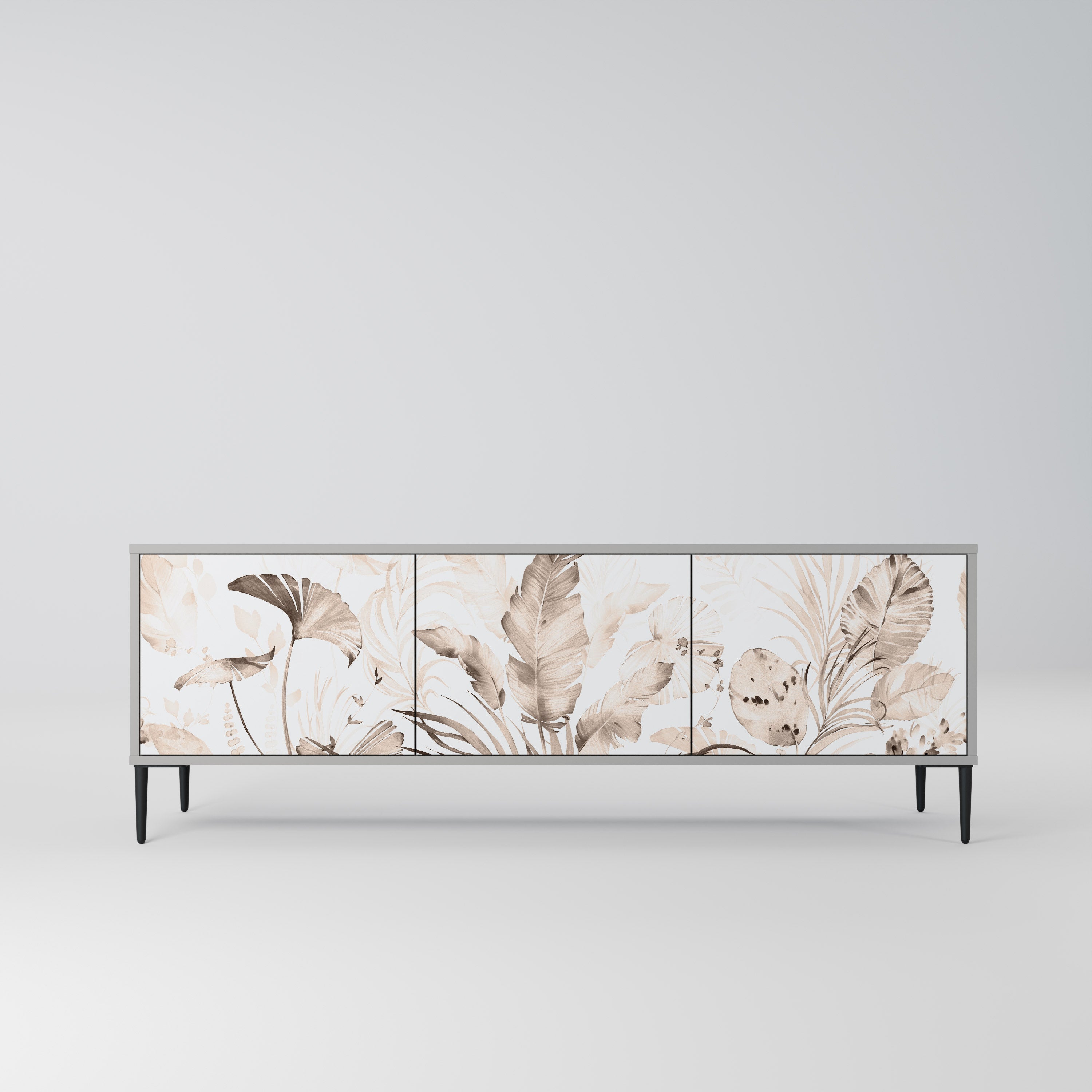 WILD TENDERNESS Móvel de TV com 3 Portas em Acabamento Cinzento