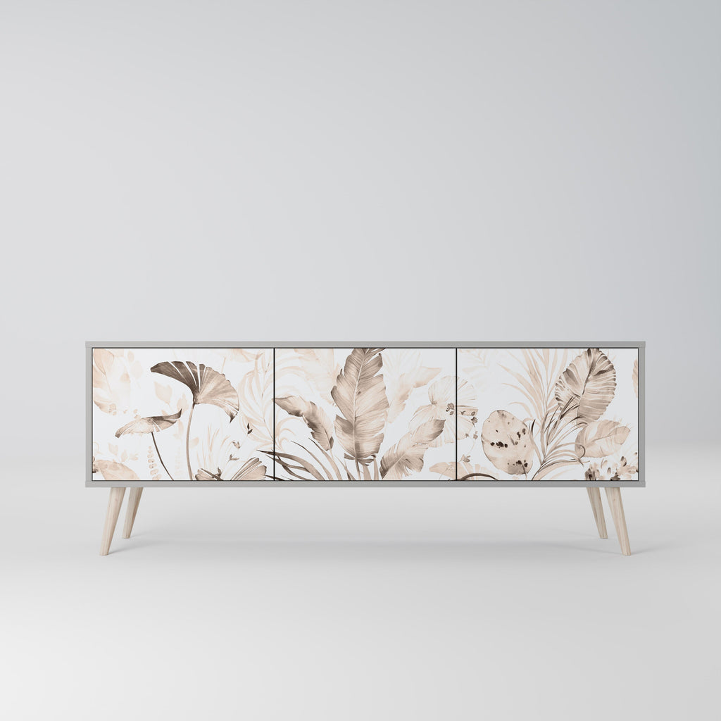 WILD TENDERNESS Móvel de TV com 3 Portas em Acabamento Cinzento