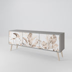 WILD TENDERNESS Móvel de TV com 3 Portas em Acabamento Cinzento