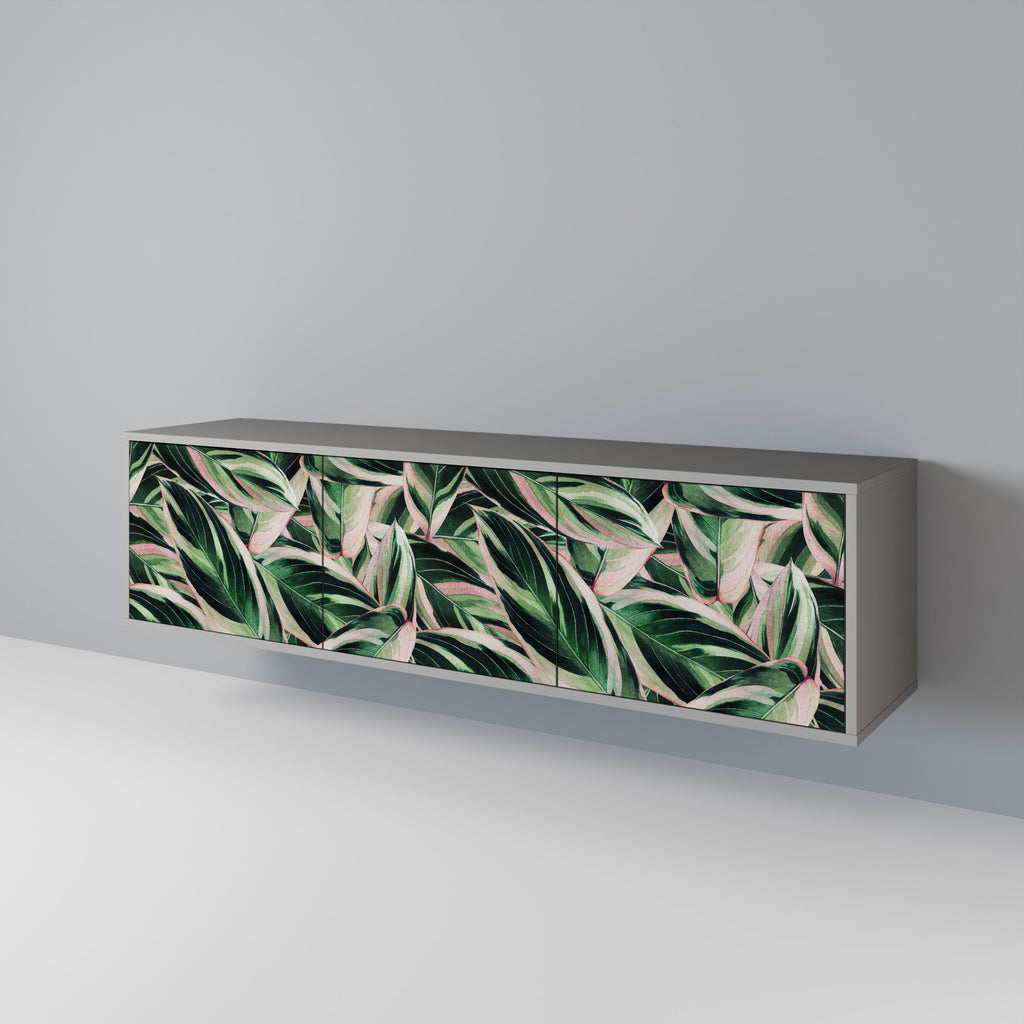 EERIE STROMANTHE 3-Door TV Stand in Grey Finish