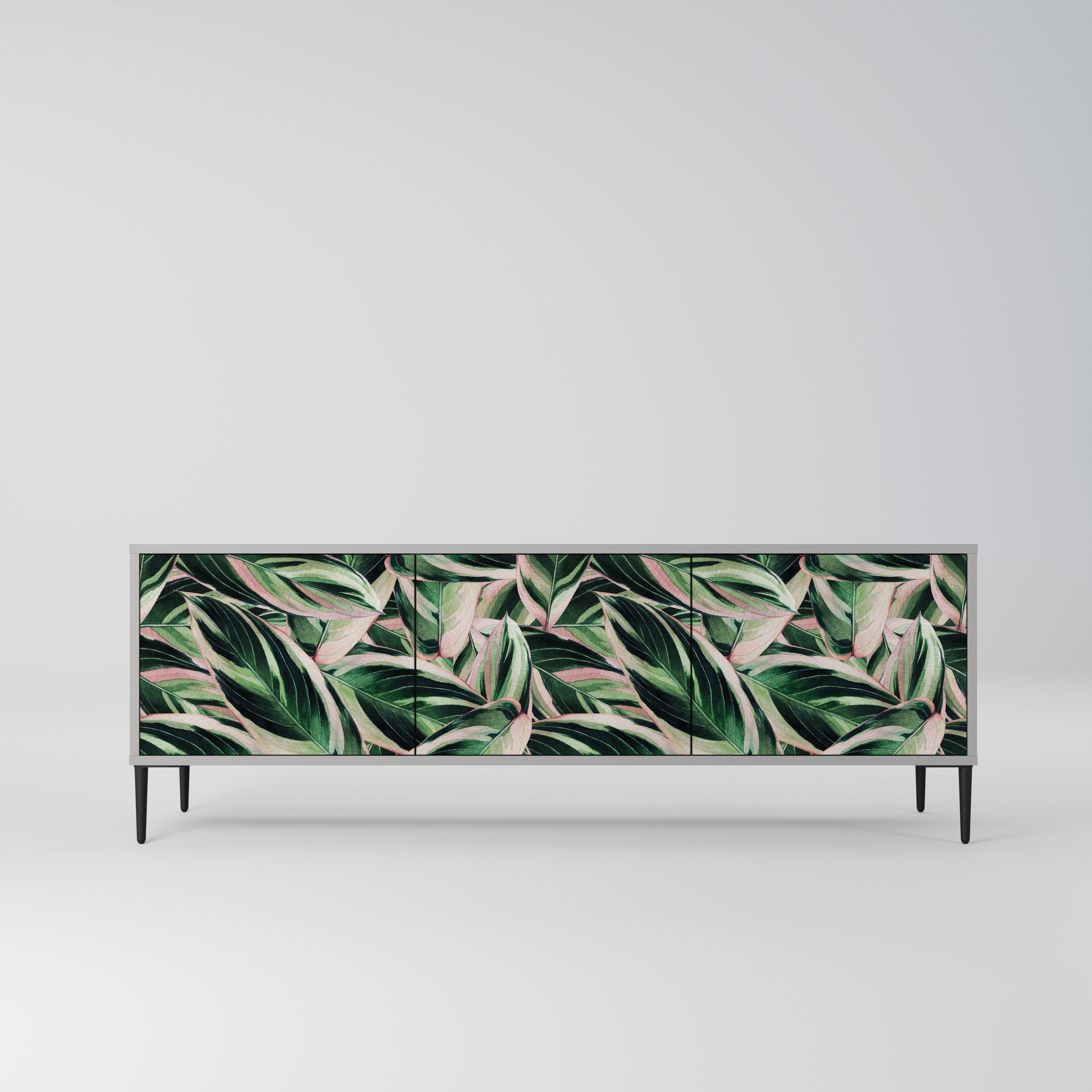 EERIE STROMANTHE Móvel de TV com 3 Portas em Acabamento Cinzento