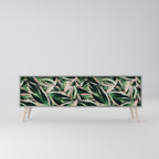 EERIE STROMANTHE 3-Door TV Stand in Grey Finish