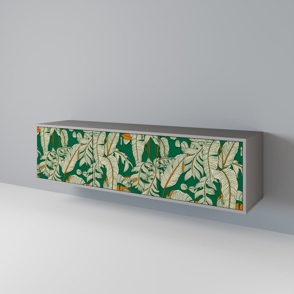 VERDANT PLEASURES Móvel de TV com 3 Portas em Acabamento Cinzento