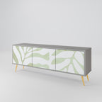 BOTANICAL SPARK Móvel de TV com 3 Portas em Acabamento Cinzento