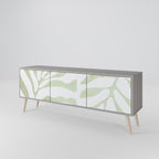 BOTANICAL SPARK Móvel de TV com 3 Portas em Acabamento Cinzento