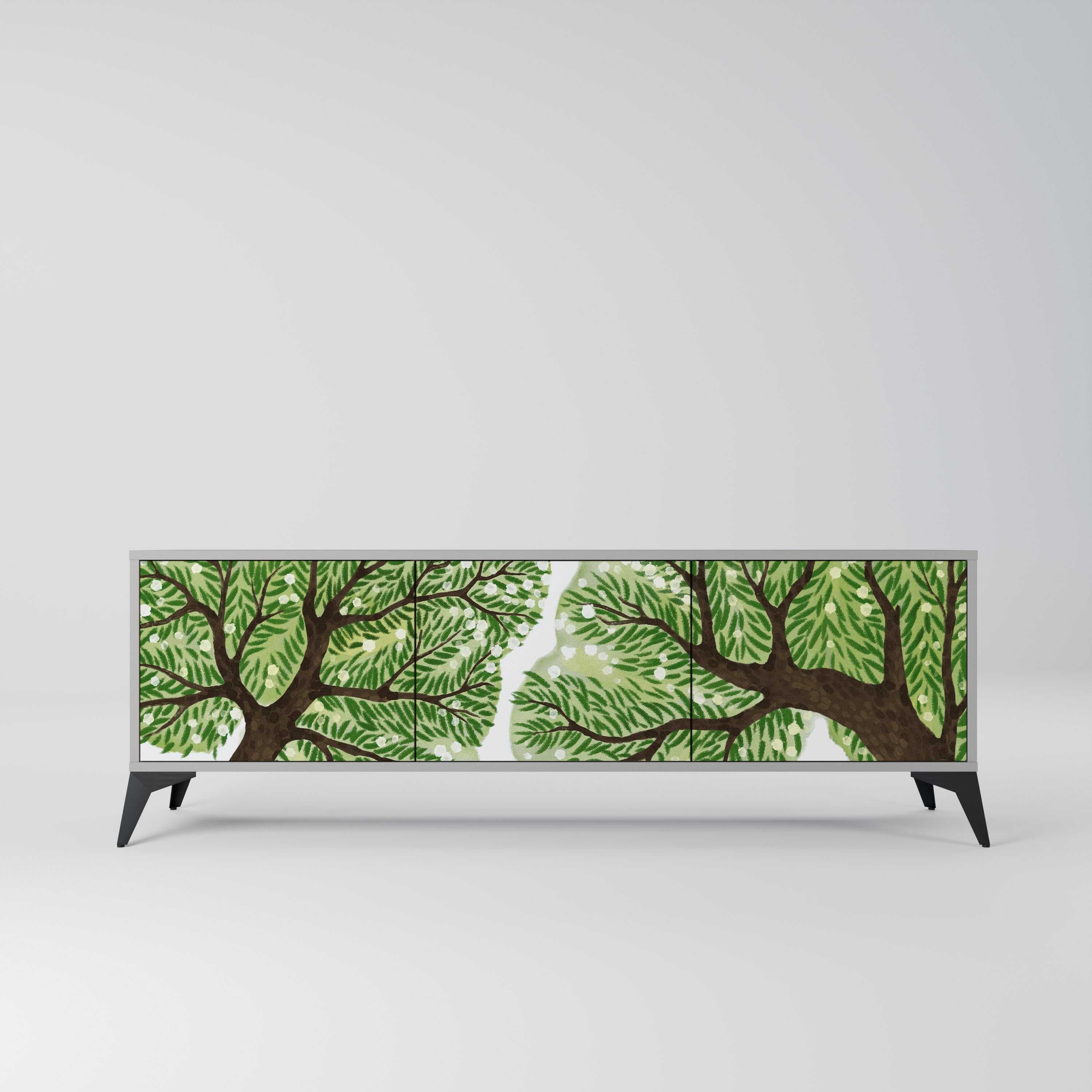 WILDERNESS DASH Móvel de TV com 3 Portas em Acabamento Cinzento