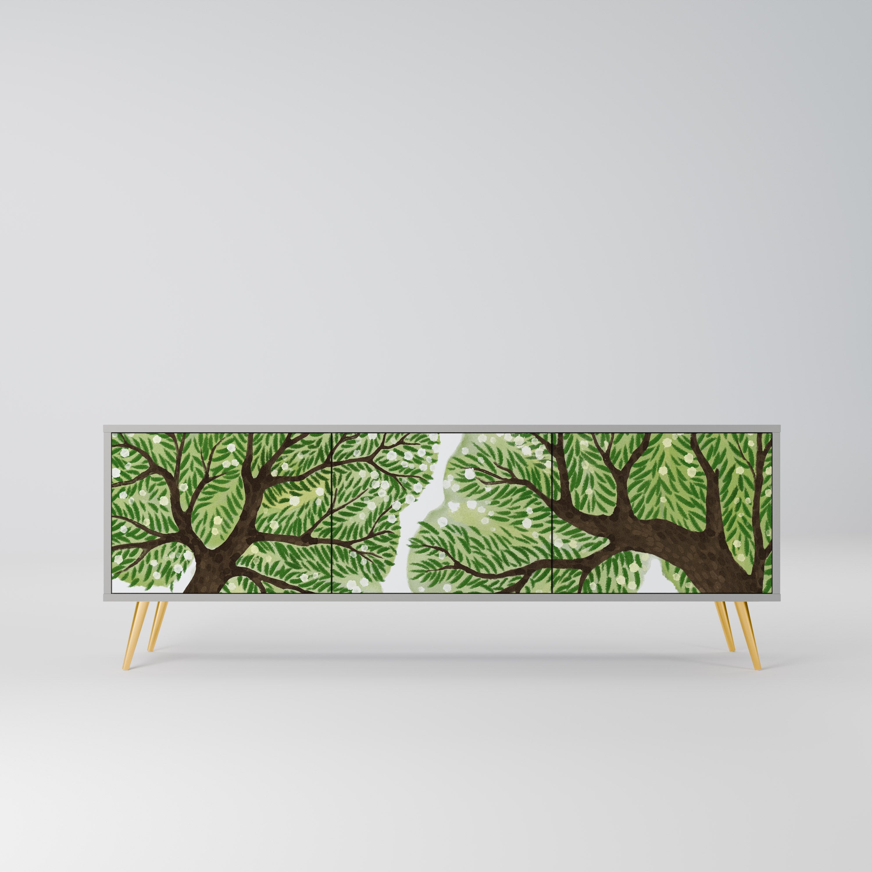 WILDERNESS DASH Móvel de TV com 3 Portas em Acabamento Cinzento