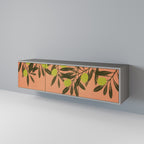 JUICY OLIVES Móvel de TV com 3 Portas em Acabamento Cinzento