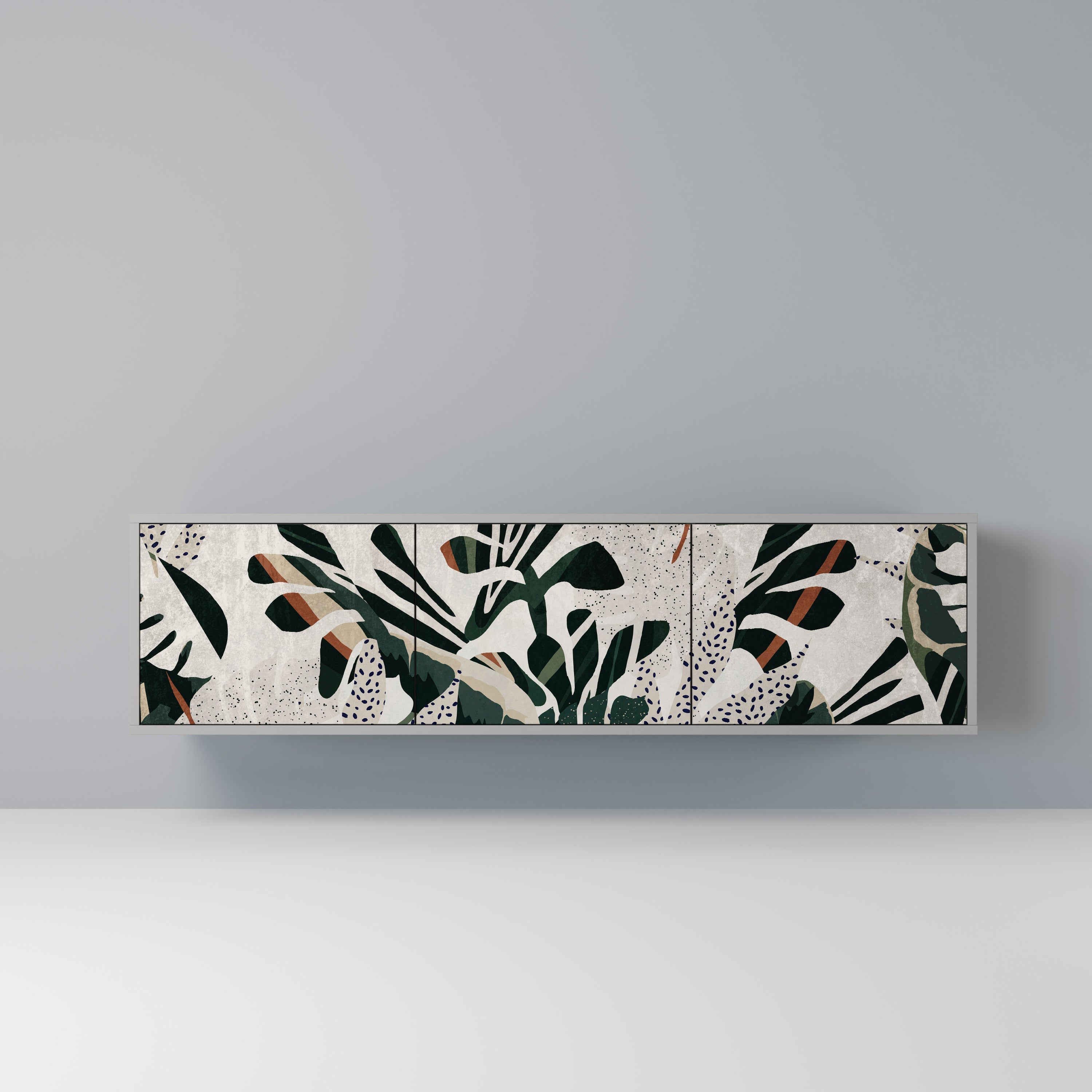 VERDURE FORMATION Móvel de TV com 3 Portas em Acabamento Cinzento