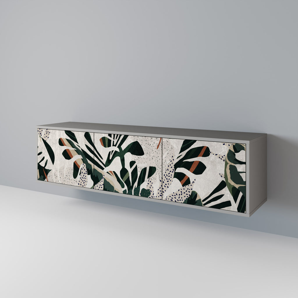 VERDURE FORMATION Móvel de TV com 3 Portas em Acabamento Cinzento