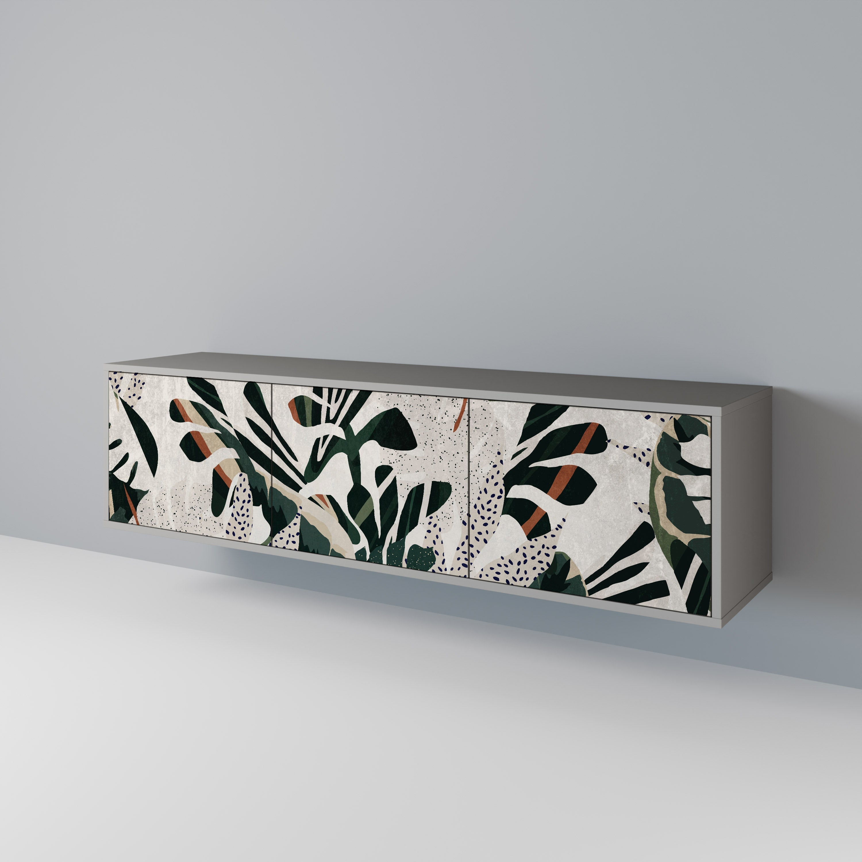 VERDURE FORMATION Móvel de TV com 3 Portas em Acabamento Cinzento