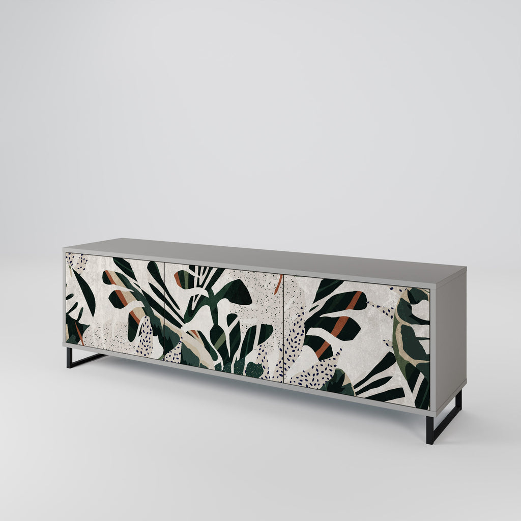 VERDURE FORMATION Móvel de TV com 3 Portas em Acabamento Cinzento