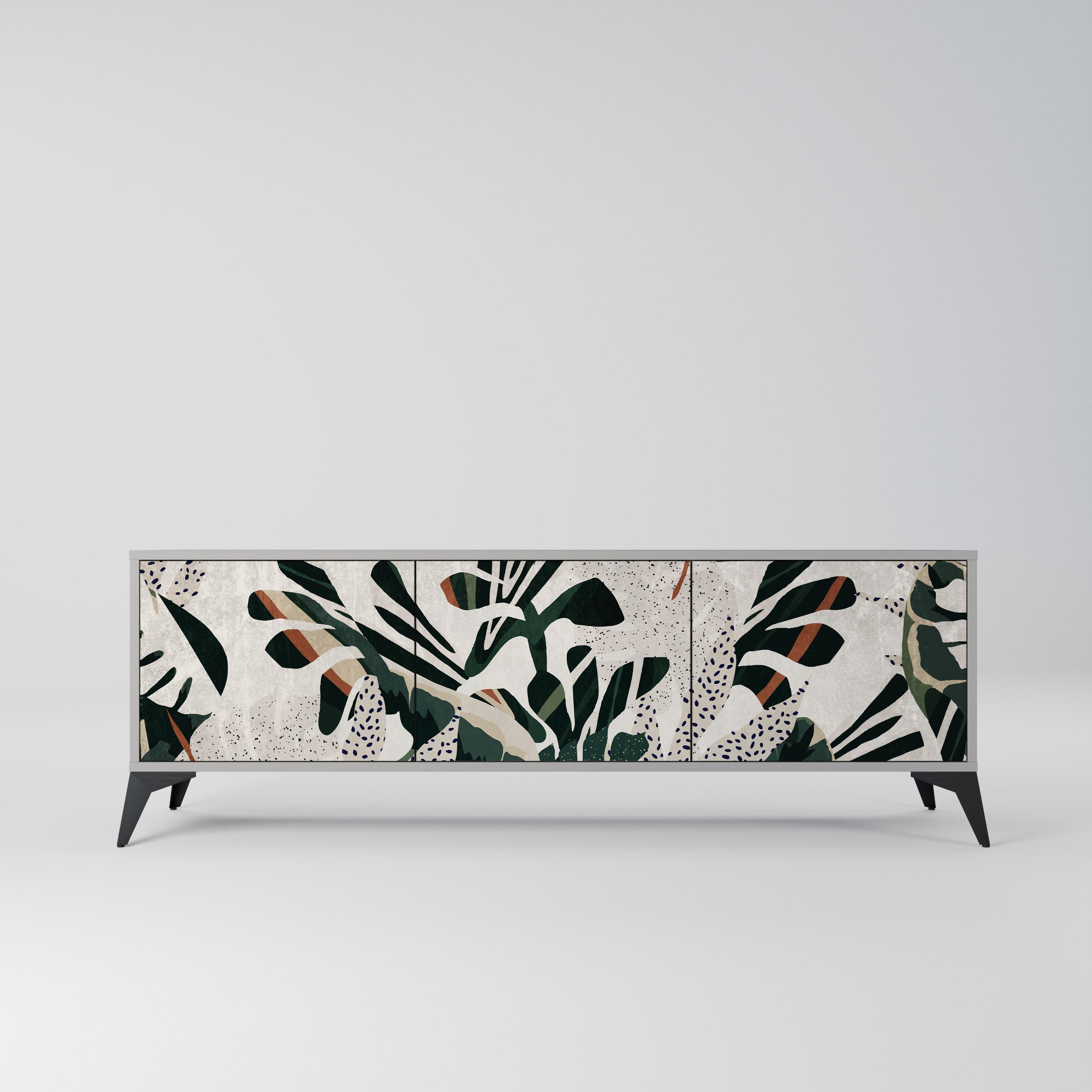 VERDURE FORMATION Móvel de TV com 3 Portas em Acabamento Cinzento