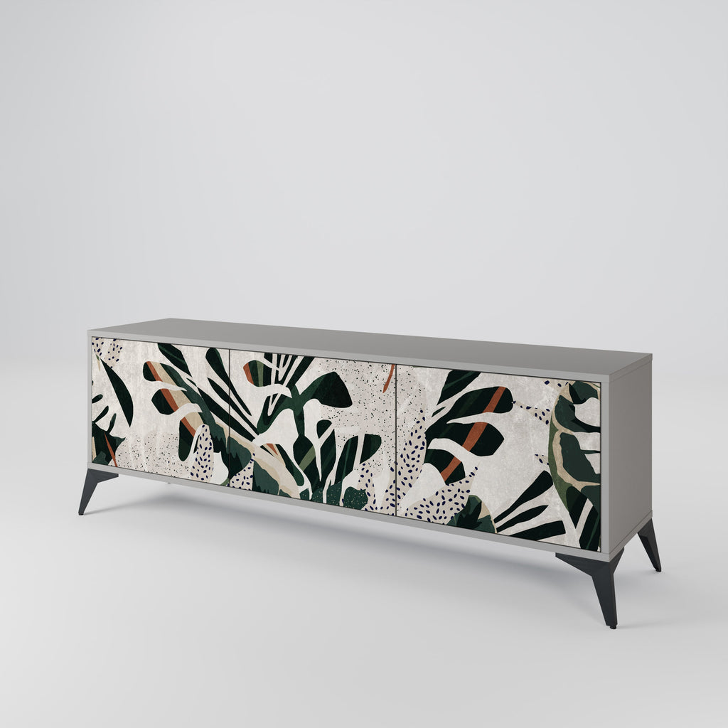 VERDURE FORMATION Móvel de TV com 3 Portas em Acabamento Cinzento