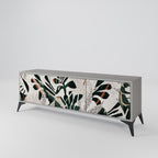 VERDURE FORMATION Móvel de TV com 3 Portas em Acabamento Cinzento