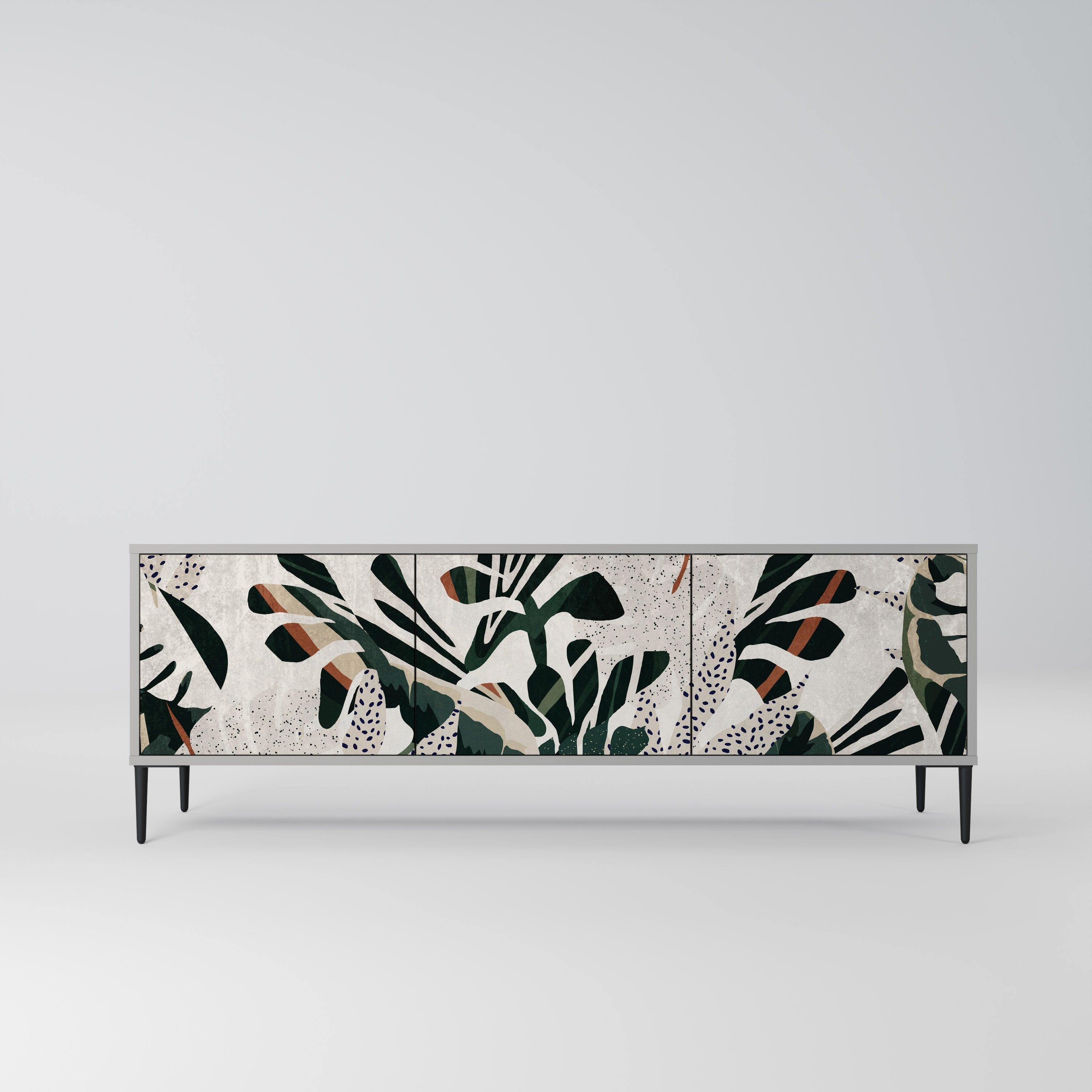 VERDURE FORMATION Móvel de TV com 3 Portas em Acabamento Cinzento