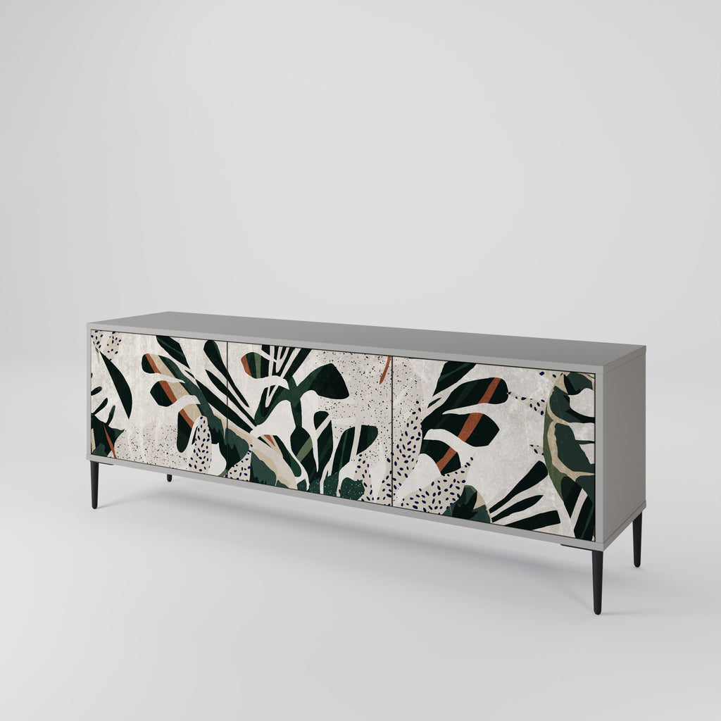 VERDURE FORMATION Móvel de TV com 3 Portas em Acabamento Cinzento