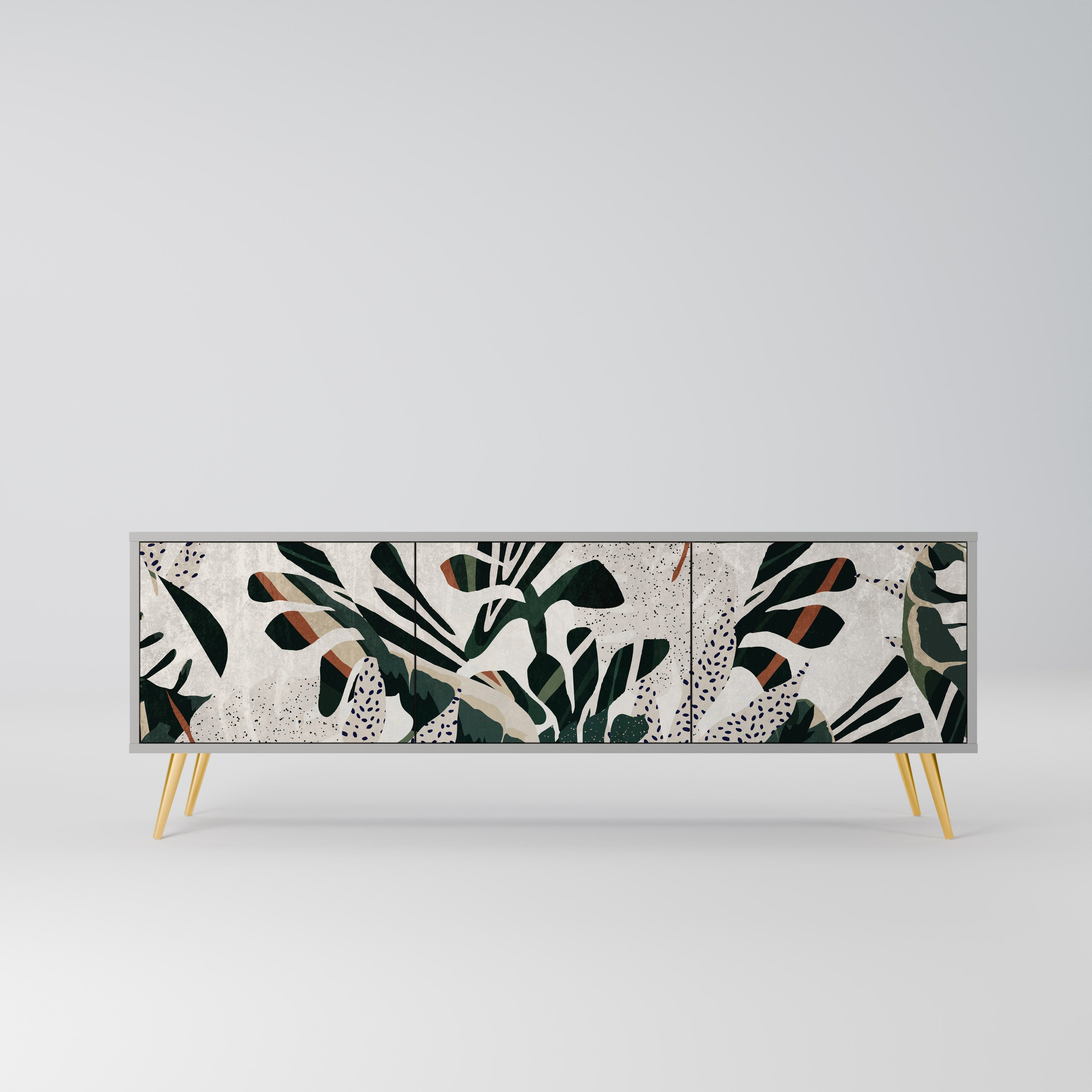 VERDURE FORMATION Móvel de TV com 3 Portas em Acabamento Cinzento