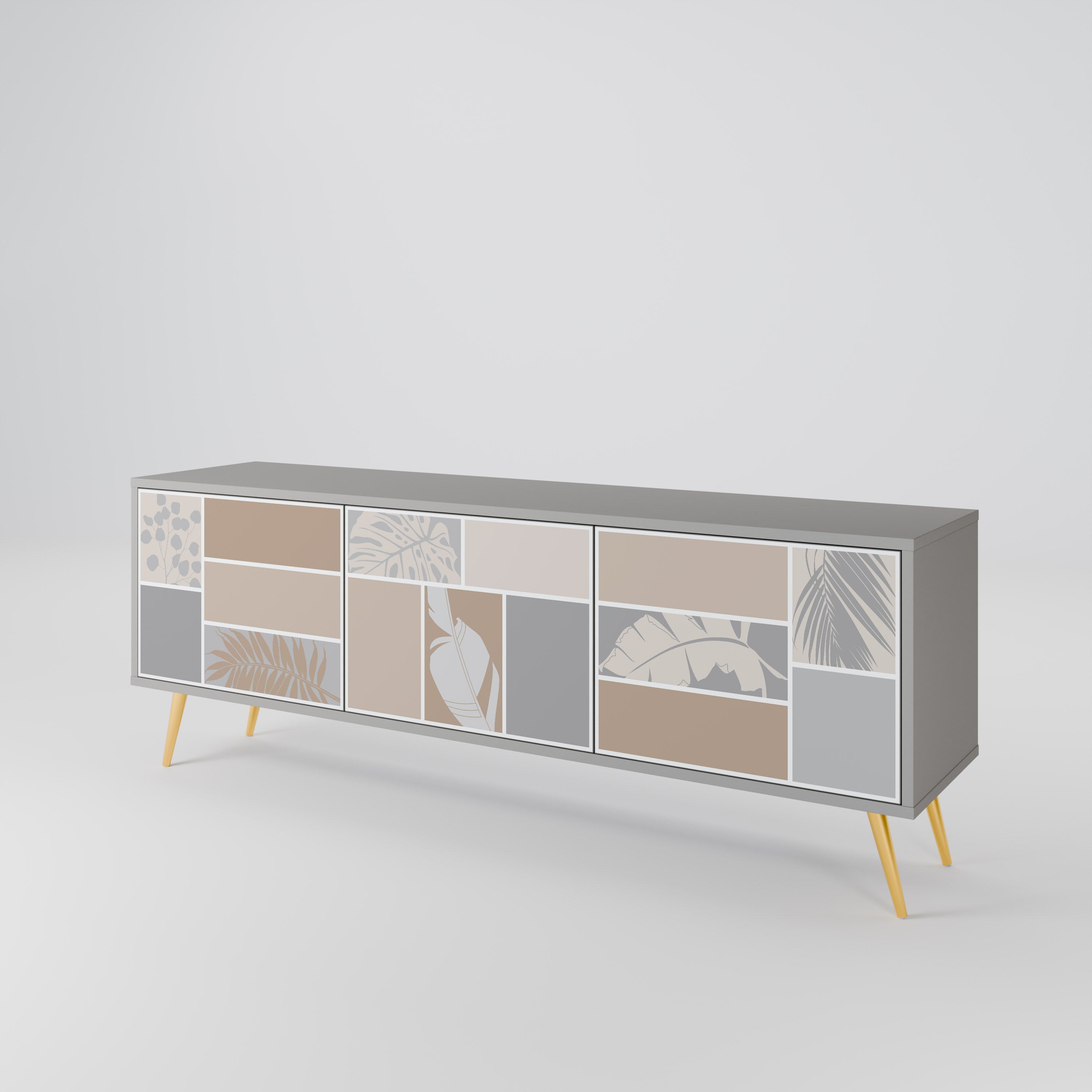 TROPICAL SHAPES 3-Door TV Cabinet