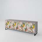 COCOA FRUITS Móvel de TV com 3 Portas em Acabamento Cinzento