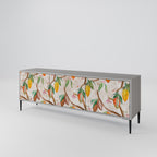 COCOA FRUITS Móvel de TV com 3 Portas em Acabamento Cinzento