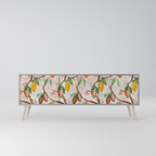 COCOA FRUITS Móvel de TV com 3 Portas em Acabamento Cinzento