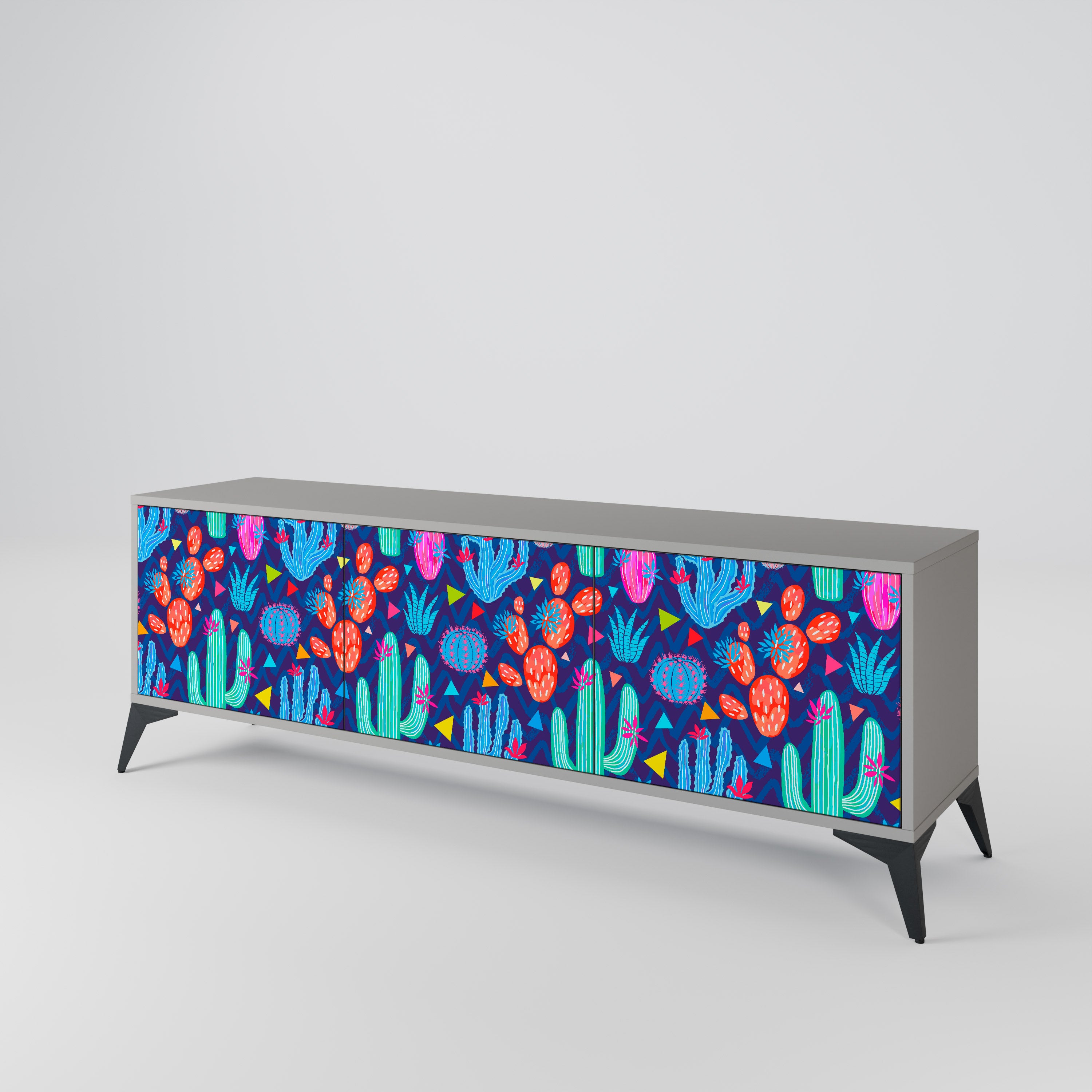 CACTUS VIBES 3-Door TV Cabinet