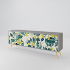 LEMON TREE Móvel de TV com 3 Portas em Acabamento Cinzento