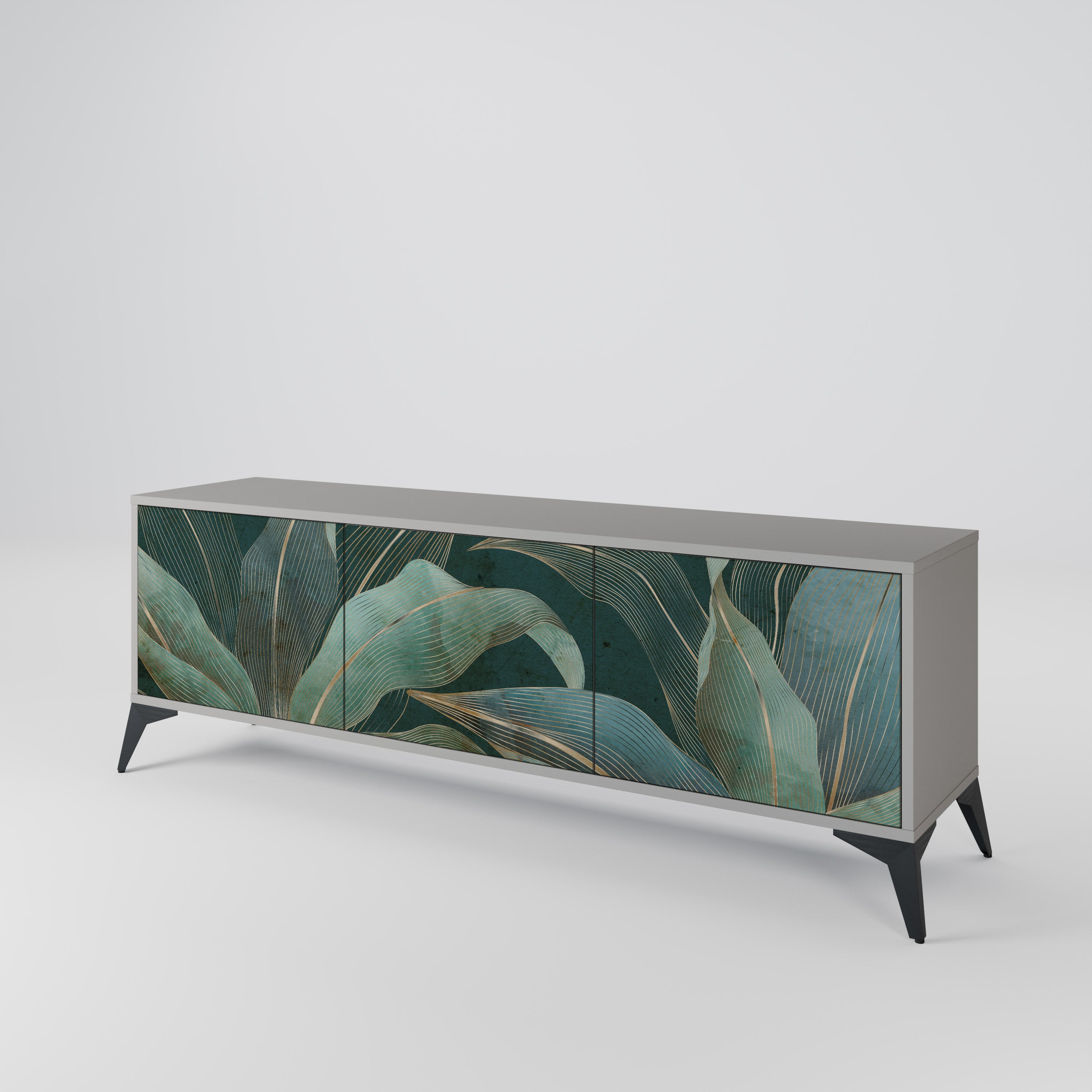 ROYAL GREEN 3-Door TV Cabinet