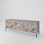 PASSING TIME Móvel de TV com 3 Portas em Acabamento Cinzento