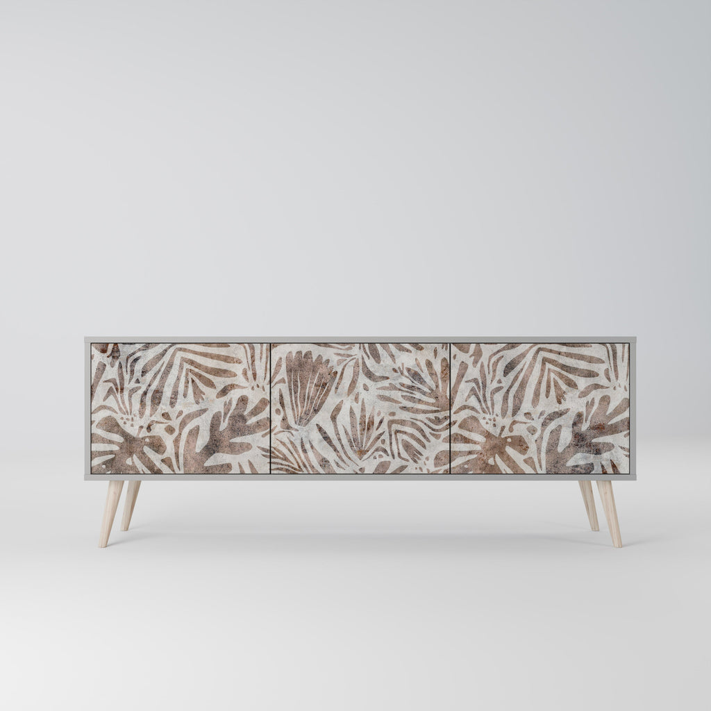 PASSING TIME Móvel de TV com 3 Portas em Acabamento Cinzento