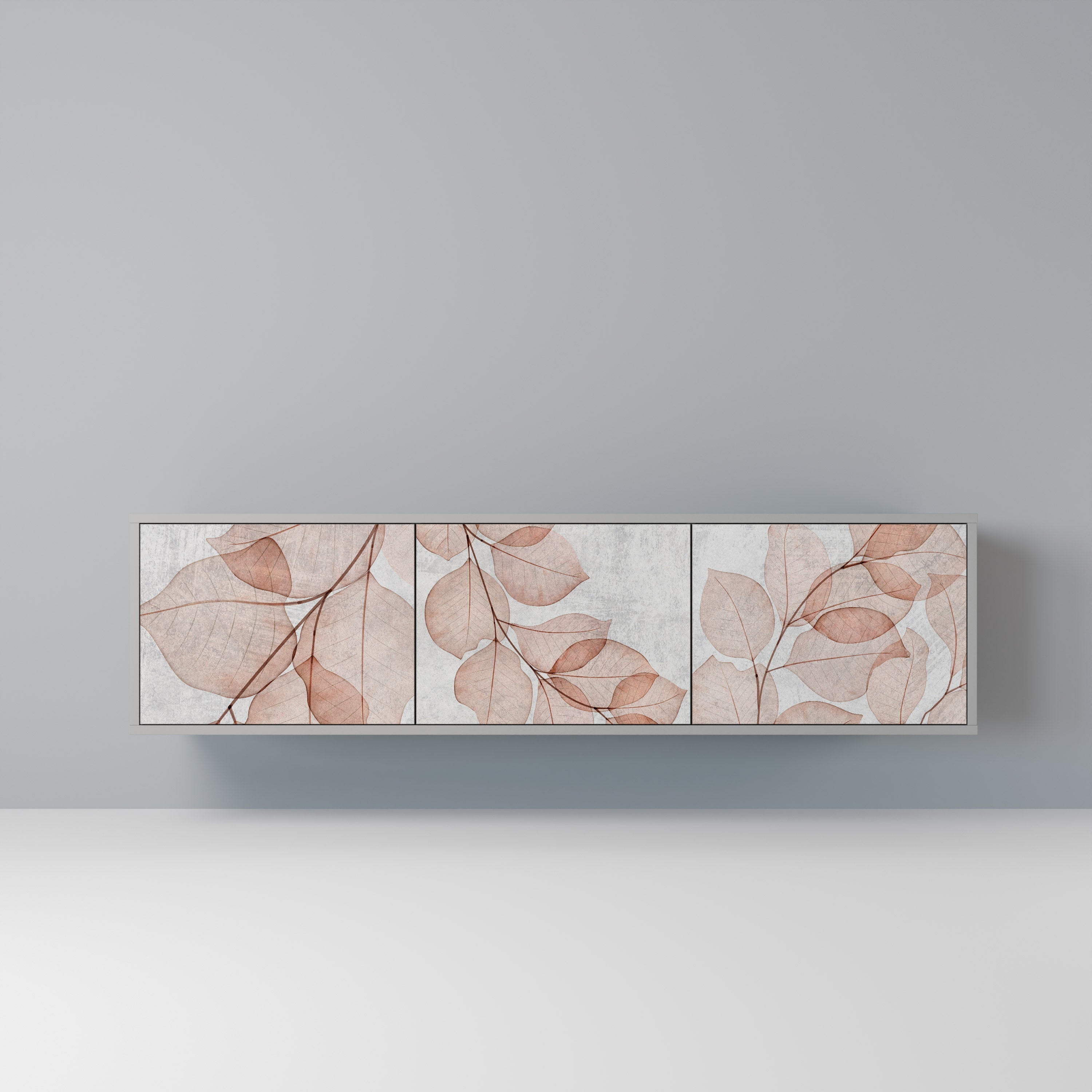 AUTUMN FRAGILITY Móvel de TV com 3 Portas em Acabamento Cinzento