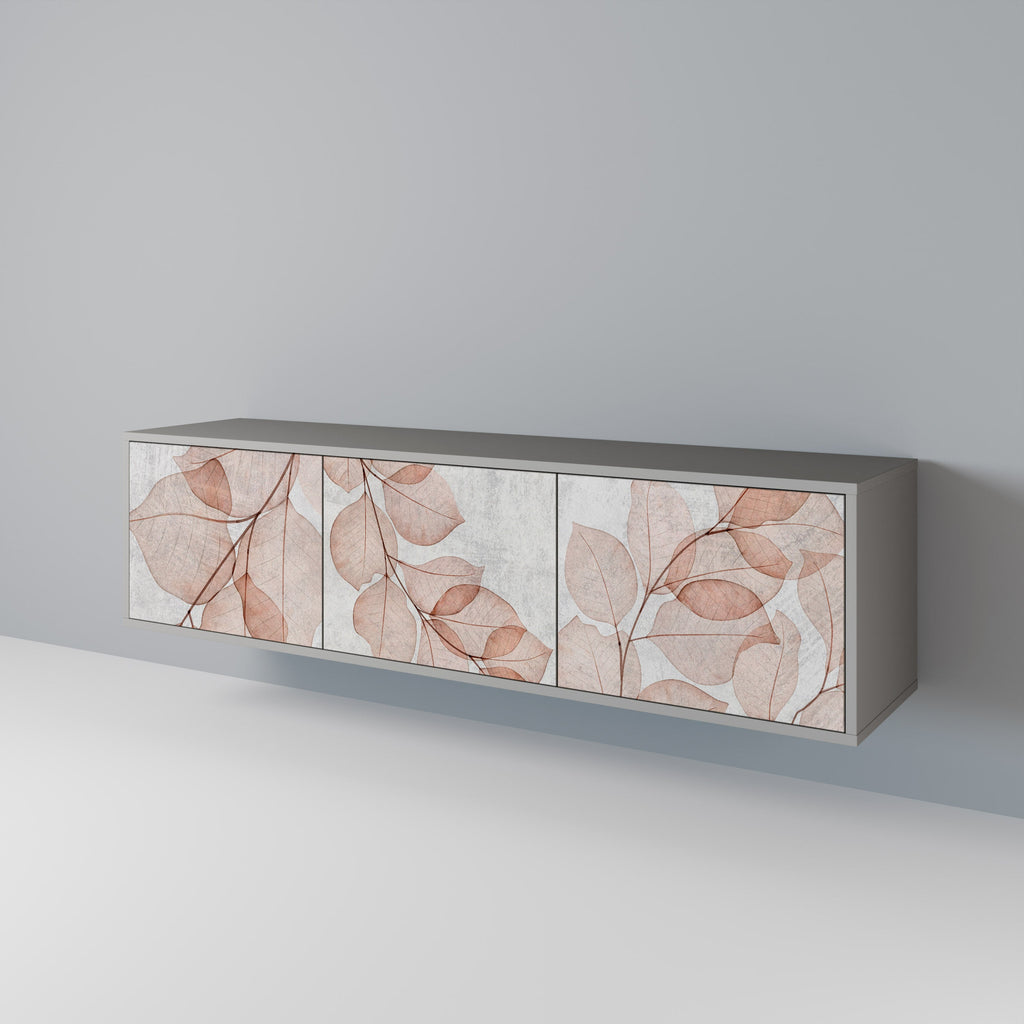 AUTUMN FRAGILITY Móvel de TV com 3 Portas em Acabamento Cinzento