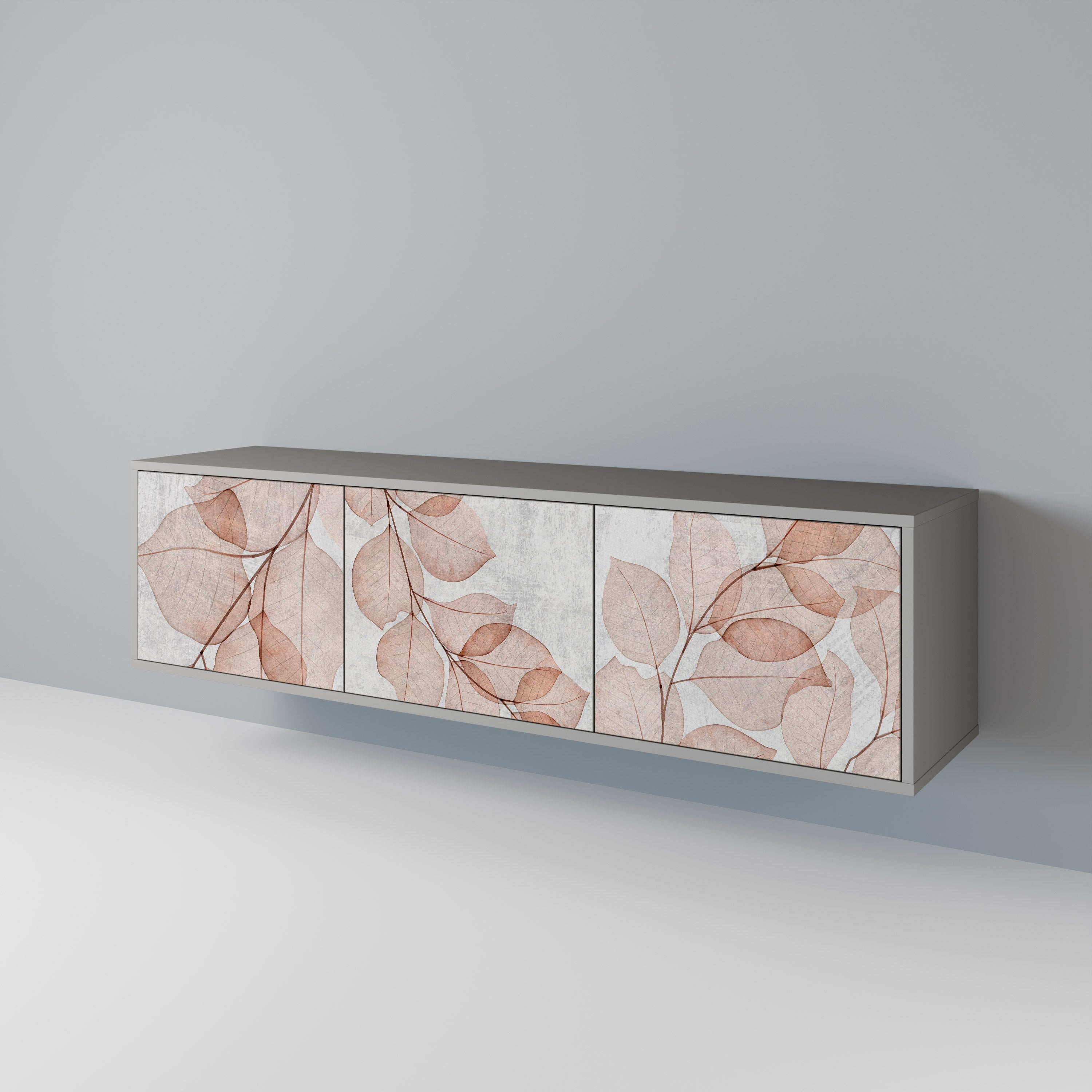 AUTUMN FRAGILITY Móvel de TV com 3 Portas em Acabamento Cinzento