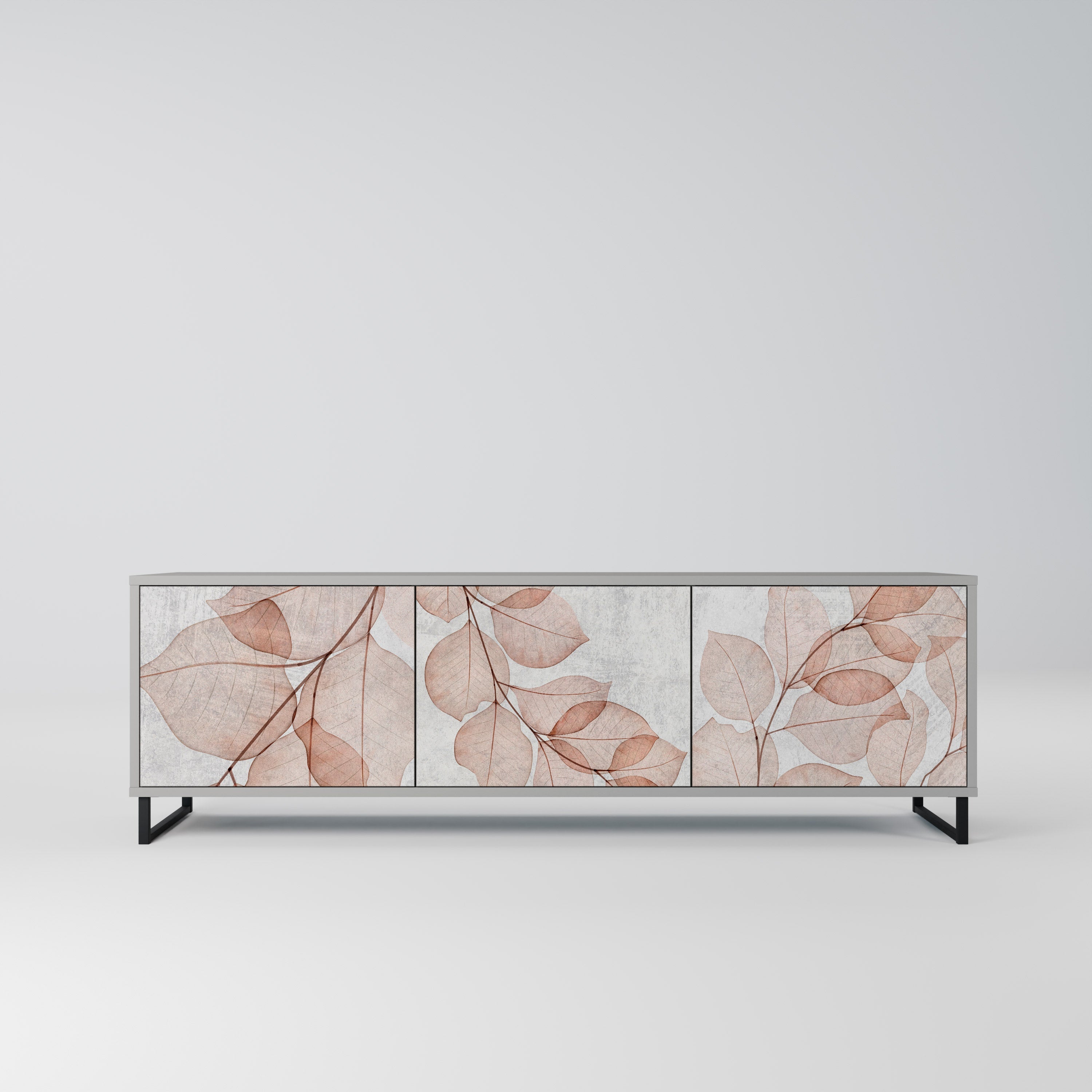 AUTUMN FRAGILITY Móvel de TV com 3 Portas em Acabamento Cinzento