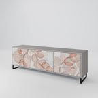 AUTUMN FRAGILITY Móvel de TV com 3 Portas em Acabamento Cinzento