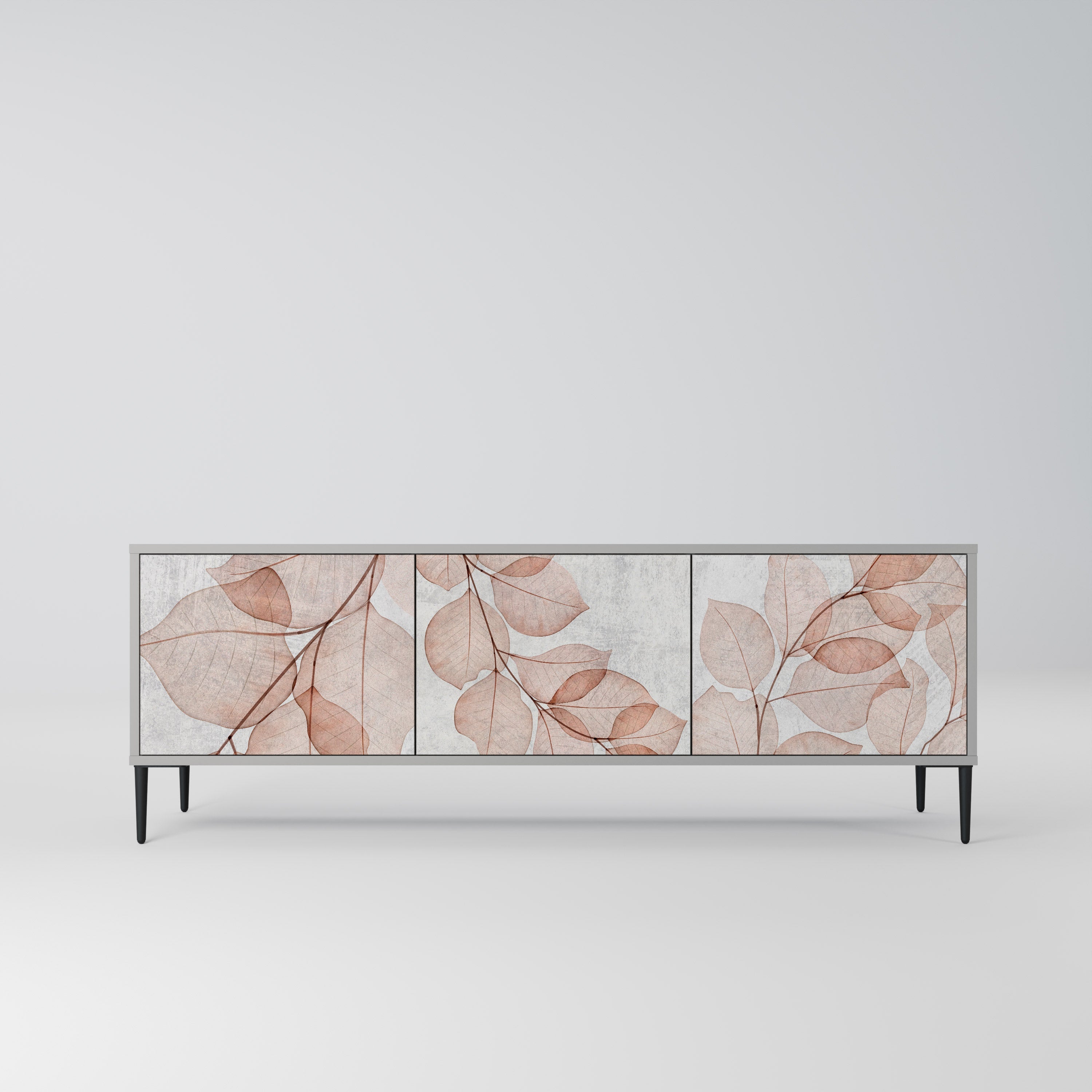 AUTUMN FRAGILITY Móvel de TV com 3 Portas em Acabamento Cinzento