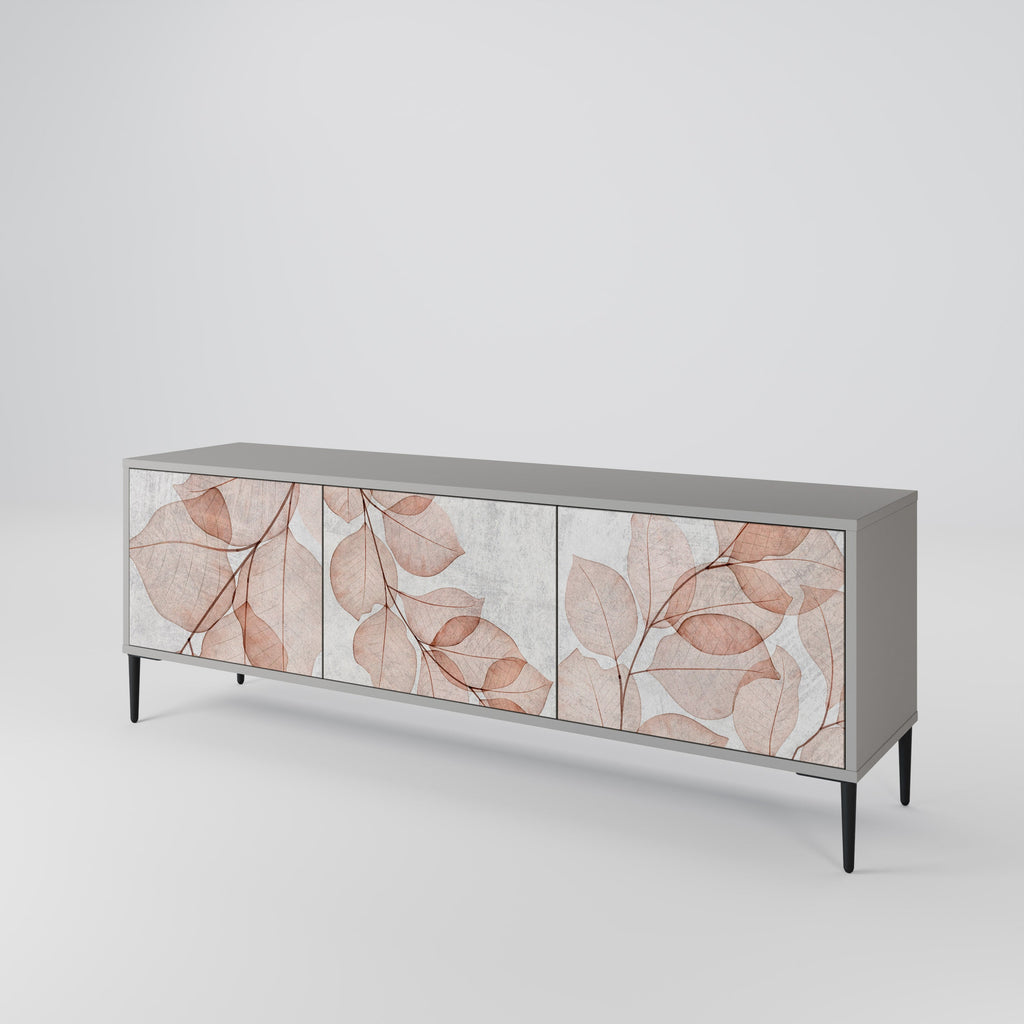 AUTUMN FRAGILITY Móvel de TV com 3 Portas em Acabamento Cinzento