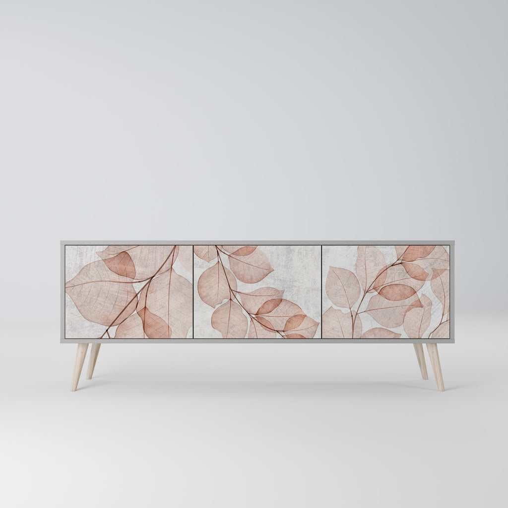 AUTUMN FRAGILITY Móvel de TV com 3 Portas em Acabamento Cinzento