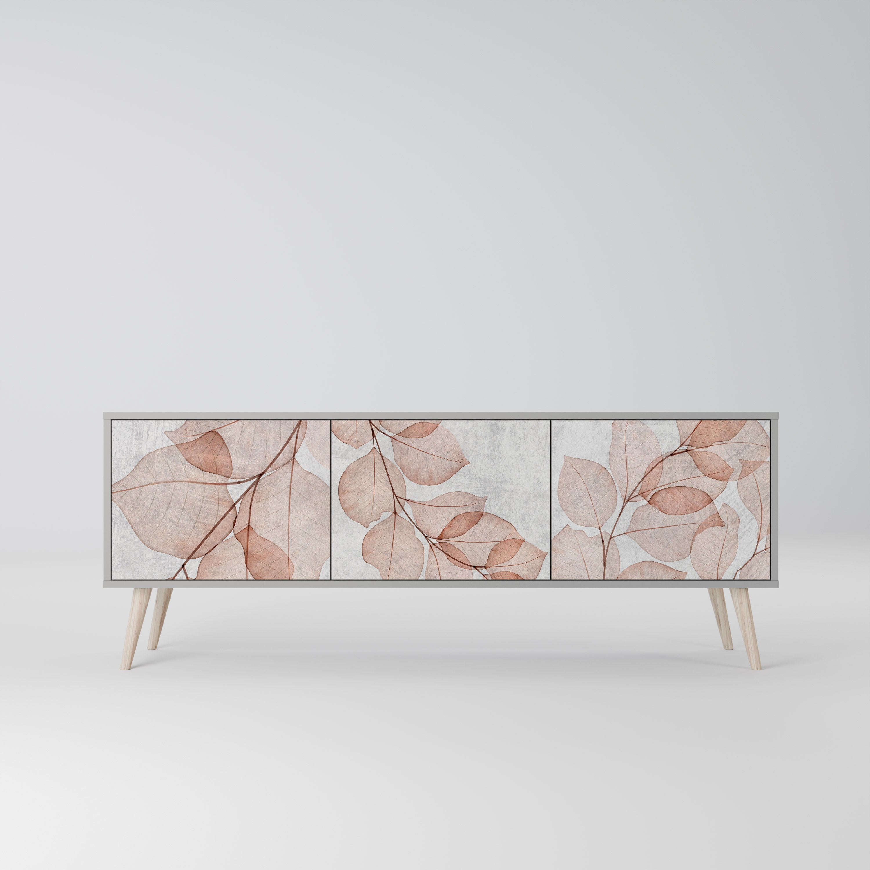 AUTUMN FRAGILITY Móvel de TV com 3 Portas em Acabamento Cinzento