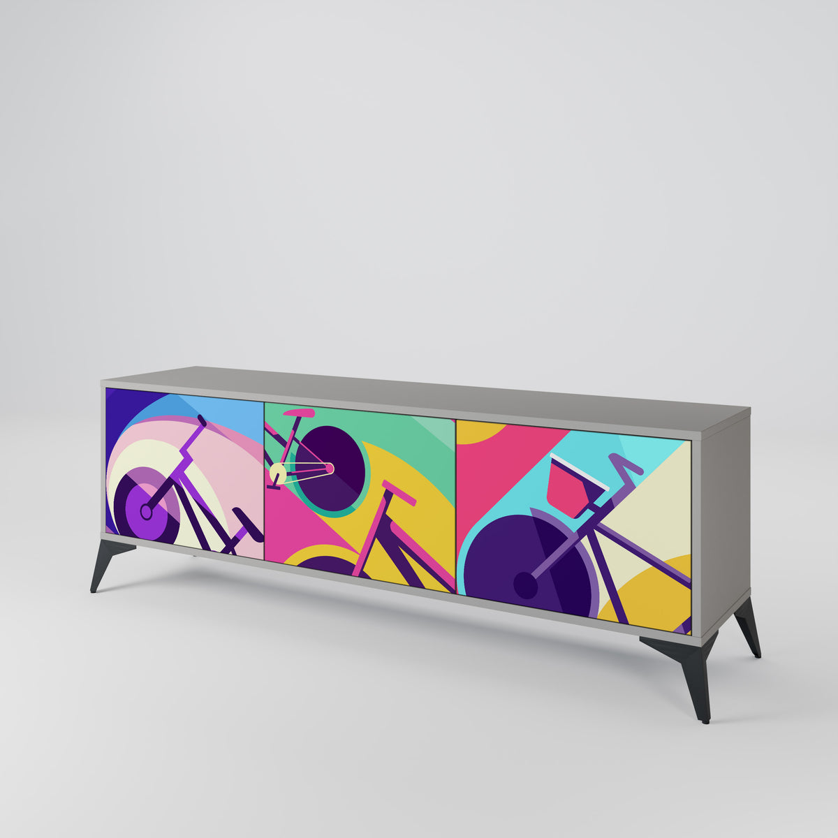 BIKE DREAMS 3-Door TV Cabinet