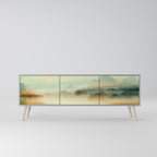 MORNING BY THE LAKE Móvel de TV com 3 Portas em Acabamento Cinzento