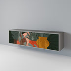 TROPICAL COMPOSITION Móvel de TV com 3 Portas em Acabamento Cinzento