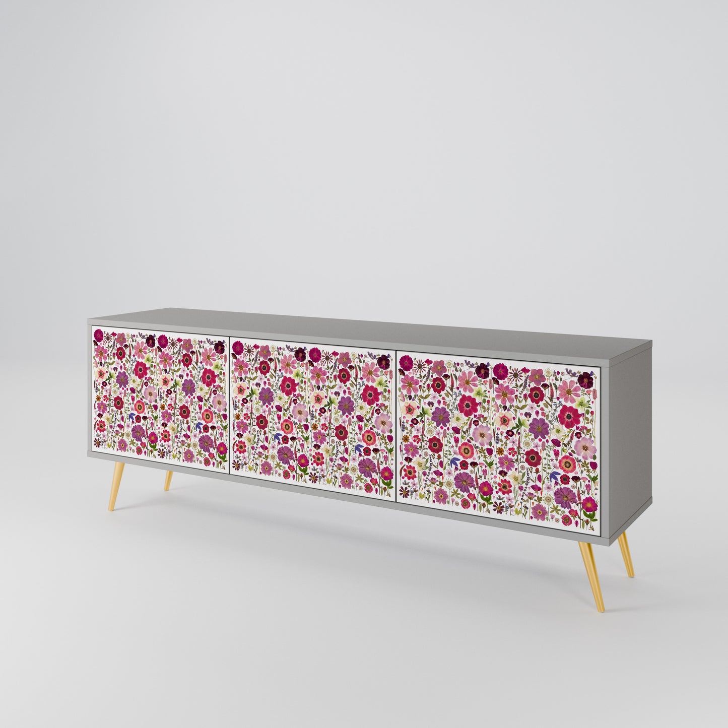 PETAL GARDEN Móvel de TV de 3 Portas