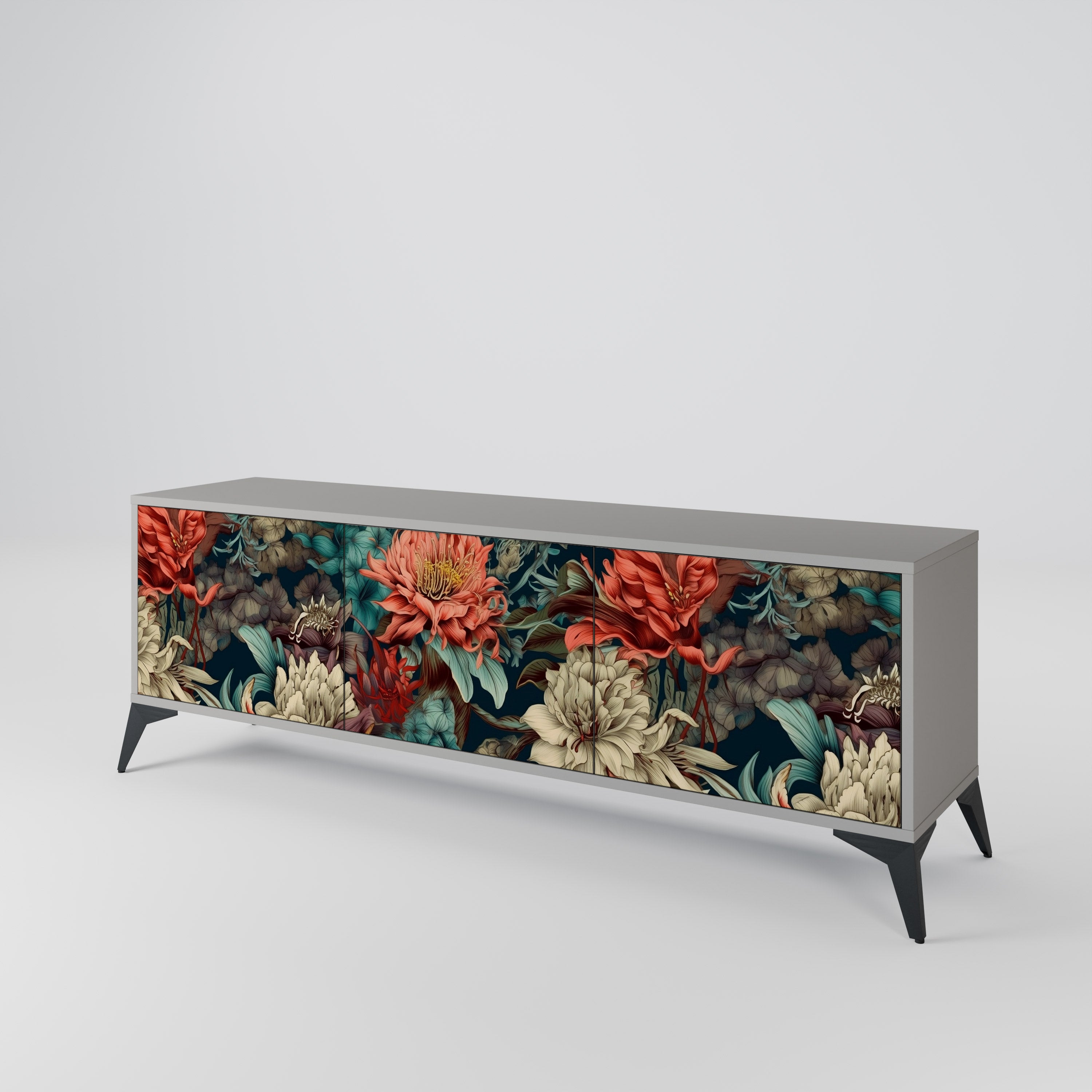 SPROUTING GRACE 3-Door TV Cabinet