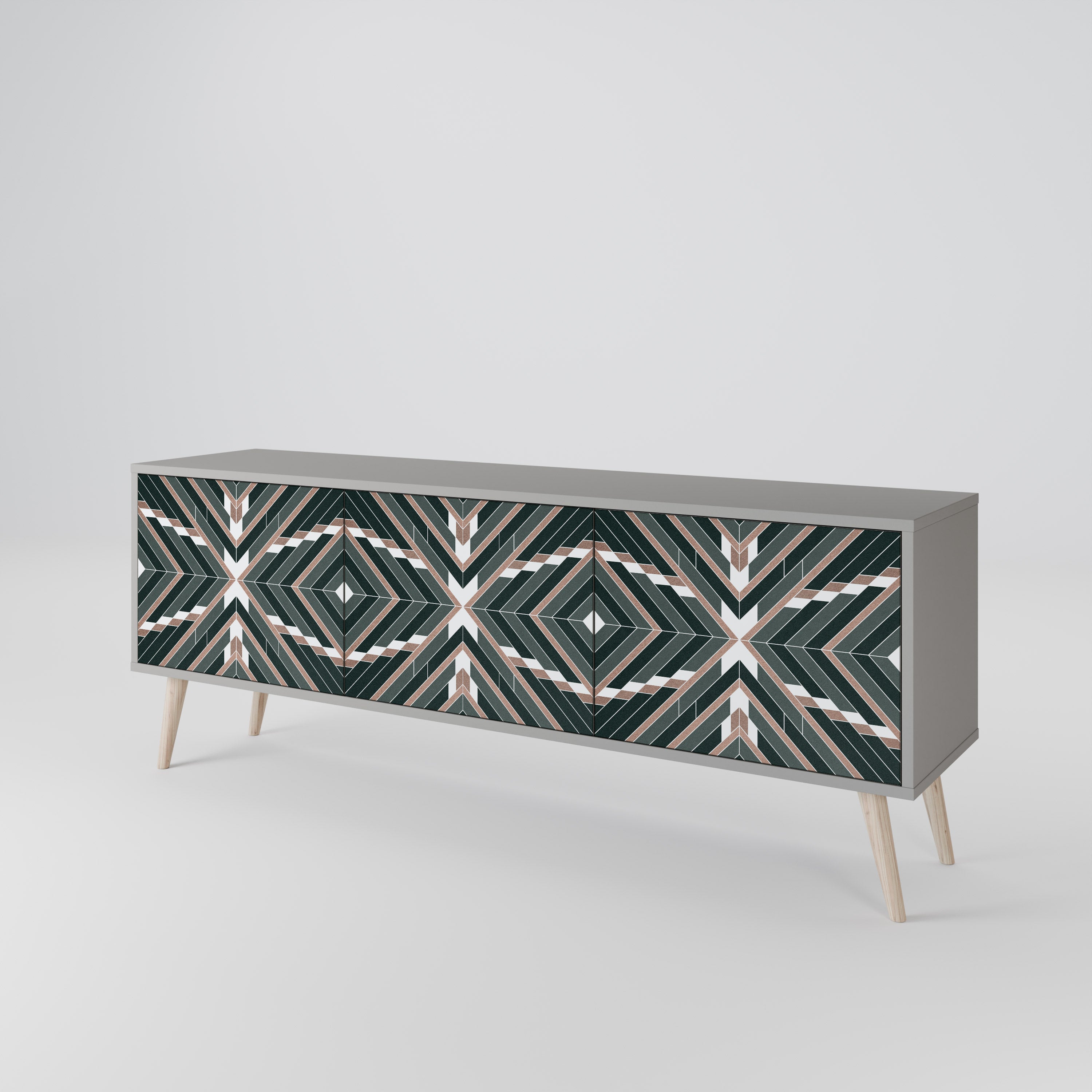DIMENSION DELIGHTS 3-Door TV Cabinet