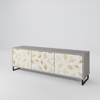 SPOTTED DAZE Móvel de TV com 3 Portas em Acabamento Cinzento