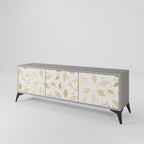 SPOTTED DAZE Móvel de TV com 3 Portas em Acabamento Cinzento