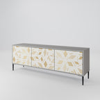 SPOTTED DAZE Móvel de TV com 3 Portas em Acabamento Cinzento