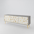 SPOTTED DAZE Móvel de TV com 3 Portas em Acabamento Cinzento